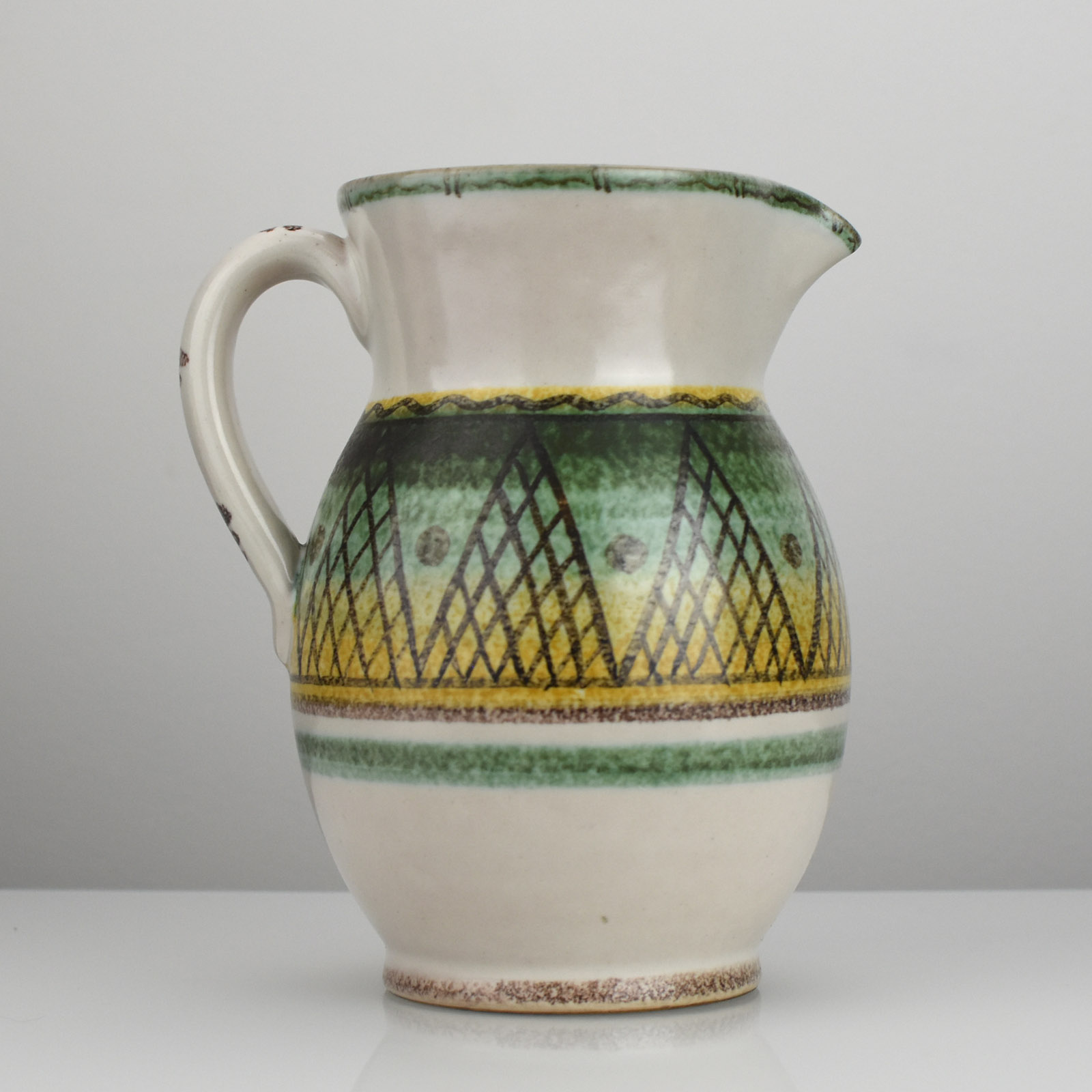 Vintage Pottery Jug Vase By Swiss Atelier Arnold Zahner Rheinfelden Mid Century Ebay